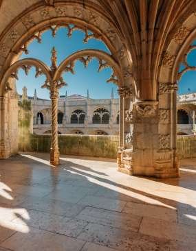 Jeronimos monastery in Lisbon, Portugal.
